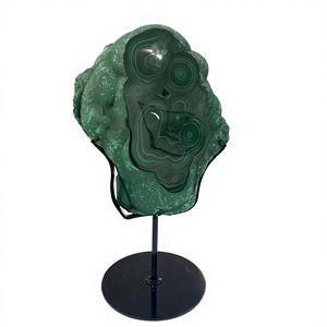 Pierres naturelles <span class=keywords><strong>de</strong></span> haute qualité, cristal <span class=keywords><strong>de</strong></span> <span class=keywords><strong>malachite</strong></span>, coupe irrégulière, ornement, artisanat en cristal sculpté pour <span class=keywords><strong>la</strong></span> décoration - Product Image 4