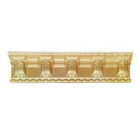 Molduras de Cornisa de Techo Doradas de Lujo |   Diseño de Decoración de Pared y Cornisa de Espuma Ligera