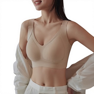 Sujetador de mujer fino sin costuras, estilo ligero, <span class=keywords><strong>para</strong></span> senos grandes y pequeños, sin aros, con efecto push-up y antideslizante, talla <span class=keywords><strong>grande</strong></span> - Product Image 5