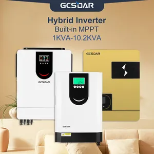 GCSOAR 2KW 3KW 4KW 6KW 8KW 10KW kapalı ızgara güneş hibrid invertör dahili MPPT güneş şarj regülatörü hibrid invertör şarj