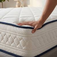 Matelas hybride à ressorts ensachés, 25 cm, mousse ondulée, fermeté moyenne, housse en coton respirant, vente en gros d'usine pour la maison, la chambre et l'hôtel