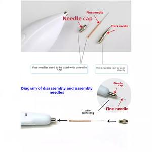 Accesorios <span class=keywords><strong>de</strong></span> instrumento <span class=keywords><strong>de</strong></span> belleza originales Alemán blanco <span class=keywords><strong>de</strong></span> acero inoxidable punto topo pluma aguja punto barredora equipo <span class=keywords><strong>de</strong></span> masaje <span class=keywords><strong>de</strong></span> ojos - Product Image 4