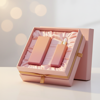 Bouteilles de soins de la peau en verre dégradé rose de 100ml avec bouchon à vis en forme de coeur Flacon compte-gouttes cosmétique de parfum élégant Emballage élégant