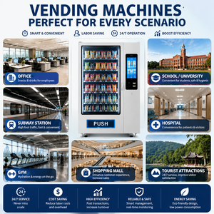 Máquina Expendedora Refrigerada de 60 Compartimentos para Bebidas y Aperitivos, Operada con Monedas y Tarjetas, Diseñada para Comercio Electrónico Transfronterizo y Exportación - Product Image 3