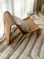 Canapé en osier minimaliste moderne, chaise individuelle en osier, modèle mobile 280, mobilier créatif pour hôtels, maisons d'hôtes, balcons