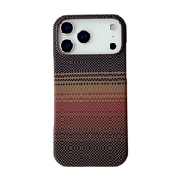 Coque de téléphone rigide en PC à motif fibre de carbone ultra-fine pour iPhone 17 Air 18 16 Pro Max 15 Coque 14 13 12