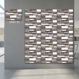 Carreaux muraux émaillés numériques en céramique extérieure au meilleur prix-25*37.5, conception d'élévation 250x375 pour bâtiments commerciaux - Product Image 5