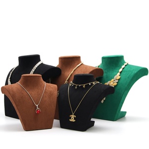 Velvet Necklace Window <b>Display</b> <b>Model</b> Elegant Pearl Necklace Jewelry Set Packaging Box - Product Image 2
