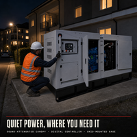 Groupe électrogène diesel JSST SEDC pour champ pétrolier, 20 kVA, 60 Hz, super silencieux, pour alimentation de secours de centre de données