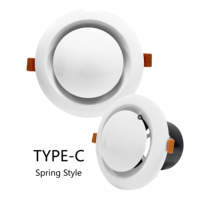 Vente en gros de haute qualité cvc climatiseur ventilation ressort style rond plafond ABS disque plastique soupape d'aération