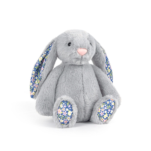 Muñeca de conejo de peluche de tela Floral de lujo, algodón cómodo y suave para niños y niñas para cumpleaños, estilo de cruce de animales de Pascua - Product Image 2