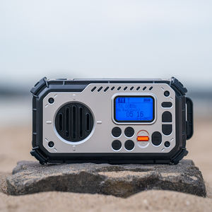 רדיו fm dab fm רדיו עם פאנל סולארי USB crank dynmo עם בנק כוח רמקול bt - Product Image 1