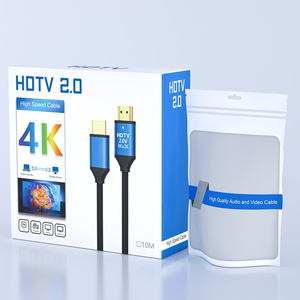Cao Cấp 4K <span class=keywords><strong>HDMI</strong></span> Cáp HD Mạ Vàng 4K Nhà Máy Cung Cấp Mạ Vàng Hỗ Trợ 3D Kabel <span class=keywords><strong>HDMI</strong></span> Nam Để Nam <span class=keywords><strong>HDMI</strong></span> 2.0 Cáp 20M 30M - Product Image 6