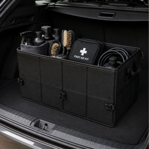 Caja de Almacenamiento para Maletero de Auto con Tapa, Organizador Plegable de Tela con Compartimentos, Capacidad de 55L, para Uso en el Hogar y el Vehículo - Product Image 3