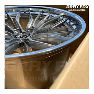 GRAYFOX gran oferta forjado 2 piezas pulido cepillado 5x5x120 112 17-22 pulgadas ruedas forjadas para Audi BMW Mercedes Benz Bentley Fiat - Product Image 4