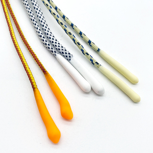 Customized Factory Polyester Hoodie Drawstring Rope Silicone Dipped Ends <b>Cord</b> Sweatpants Shoelaces Coated Technique Various - Product Image 3