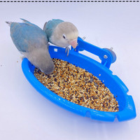 Bol d'alimentation pour oiseaux de compagnie, récipient en plastique, bol à fruits, gobelet à boire, nourriture, cage à oiseaux, bain