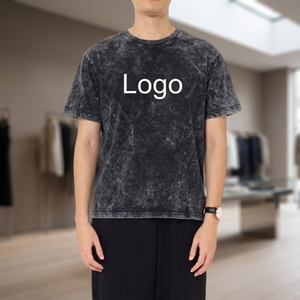 Camiseta de Hombre con Logotipo Personalizado, Lavado Ácido, 100% Algodón, 230 g/m², Unisex, Impresión DTG, Corte Cuadrado, Uniforme para Equipo, MOQ Bajo, Hecho en Tailandia - Product Image 6