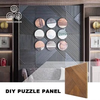 MUMU 3D Design Unique décor en relief panneau de pelage et de bâton pour la décoration intérieure panneau mural en bois massif