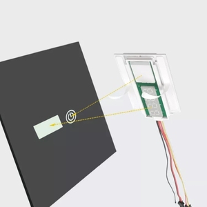 Gương cảm ứng chuyển đổi với thời gian hiển thị và nhiệt độ 12V5A thích hợp cho phòng tắm trang điểm gương <span class=keywords><strong>LED</strong></span> ánh sáng mờ công tắc điều khiển - Product Image 3