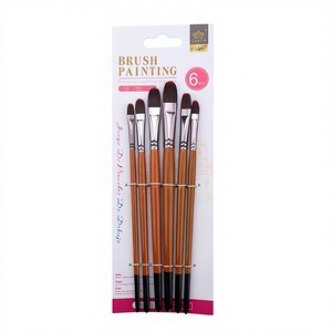 Ensemble complet d'outils de peinture à l'huile et à l'<span class=keywords><strong>aquarelle</strong></span> pour enfants professionnels, <span class=keywords><strong>pinceaux</strong></span> en poils de nylon - Product Image 1