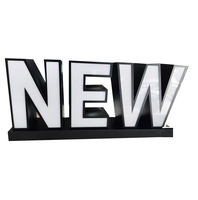 Lettres lumineuses en néon LED en acrylique et acier inoxydable, bord RGB, couleur pleine, lettres publicitaires, forme personnalisable en 3D