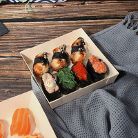 Pizza Burger Box Boîte Trapézoïdale Emballage Alimentaire Compostable Boîte À Lunch Micro-Ondable Conteneur De Qualité Alimentaire