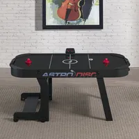Table de hockey sur air professionnelle de 7 pieds en MDF et aluminium avec tableau de scores numérique, table de hockey sur air robuste et autoportante