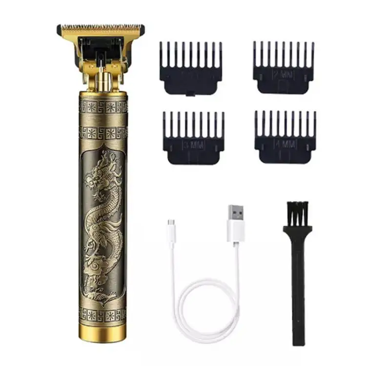 Professionele Oplaadbare Drakenkop Haar Trimmer R Blade Trimmer Kapsel Set Accuble T9 Tondeuse