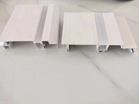 Profil en aluminium pour LED, diffuseur PC anti-éblouissement, double paupière, lumière de ligne supérieure pour éclairage de plafond, profil en aluminium pour LED