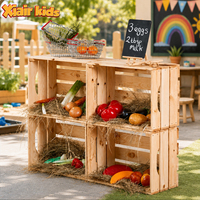 Boîtes de rangement en bois Montessori pour enfants, idéales pour les garderies, les jardins d'enfants et les cours extérieures en plein jardin