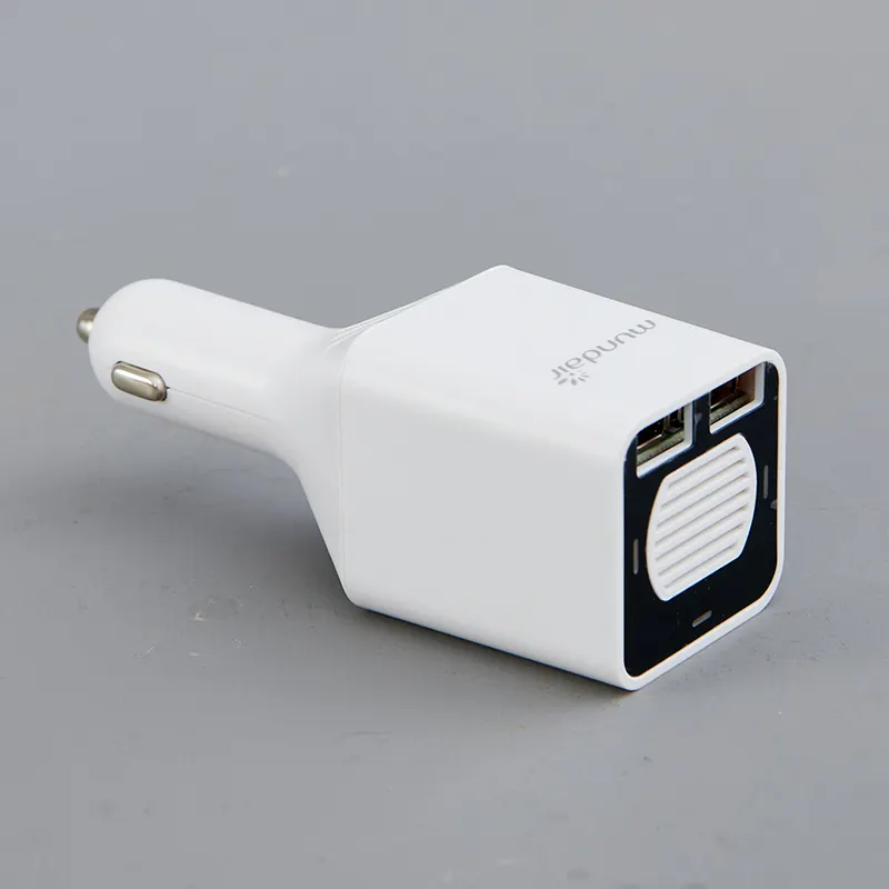 Groothandel Kleine Plug In Dual Usb Poorten Snel Opladen 12V Autolader Luchtreiniger