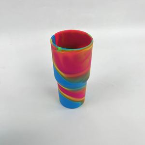 Vaso de Silicona de Grado Alimenticio de 950 ml, Libre de BPA, con Tapa y Pajita, Irrompible, Colorido, con Bolsa Refrigerante para Agua y Café, Venta Caliente 2025 - Product Image 2