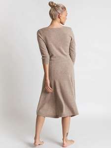 Slim Top gonna ampia femminile sensuale morbida ed esclusiva respirazione e isolante abito in Cashmere in maglia da donna - Product Image 5