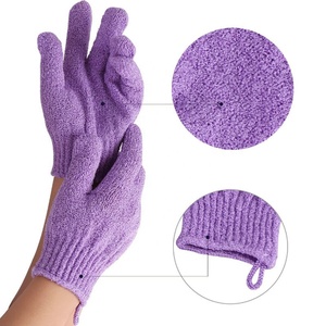 Guanti da Bagno Personalizzati a Doppia Texture in Materiale Loofah per Esfoliazione, Rimozione Odori/Deumidificazione, Massaggio e <span class=keywords><strong>Scrub</strong></span> Corpo per <span class=keywords><strong>Doccia</strong></span> e Spa - Product Image 4