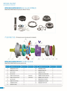 Kit de Repuestos para Motor de Pistón Hidráulico que Incluye Anillo de Leva, Eje, Estator, Pistón, Rodillo y Sello - Product Image 5