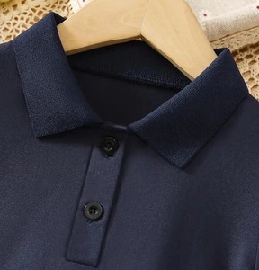 High Quality Summer Children's Girls Navy <strong>Blue</strong> Primary <strong>School</strong> Uniform Wholesale Pique Polo <strong>Jumper</strong> &amp; Pleated Dress Design - Product Image 3