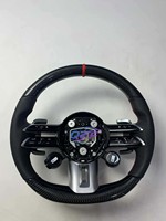 Volant en cuir Alcantara de haute qualité avec fibre de carbone pour Mercedes-Benz W203 W204 W205 W212 W213 CLS W218 W222 C300 AMG