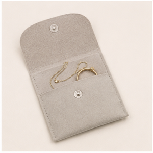 Wholesale Microfiber <b>Jewelry</b> <b>Packaging</b> Wallet with Fold Over Flap - Product Image 3
