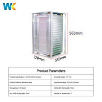Support de stockage antistatique ESD en aluminium réglable pour cartes PCB à trous traversants, pour la sécurité des produits