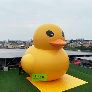 Pato Inflable Personalizado para Publicidad <span class=keywords><strong>en</strong></span> Exteriores, Pato de Goma Amarillo de Dibujos Animados, Juguete Acuático Fijo de PVC Impermeable - Product Image 3