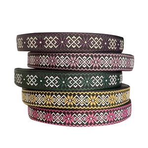 Pita Jacquard Bohemian 38mm, Hiasan Tenun Geometris Etnik untuk Tali Tas, Dekorasi Rumah & Pakaian, dan Topi Berhias - Product Image 3