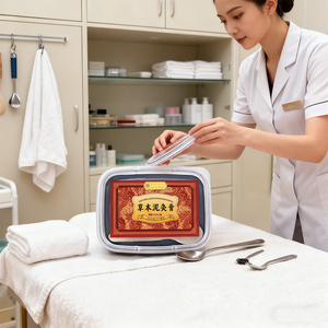 Жан Чжунцзин, травяной грязевой крем для моксотерапии, горячий компресс, увлажняющий 500 г, терапия для здоровья тела, 3 года, срок годности - Product Image 3