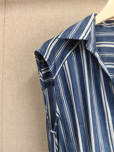 <span class=keywords><strong>Robe</strong></span> longue élégante Bettergirl French Niche Printemps-Été 2026 à rayures verticales fines et col chemise - Product Image 4