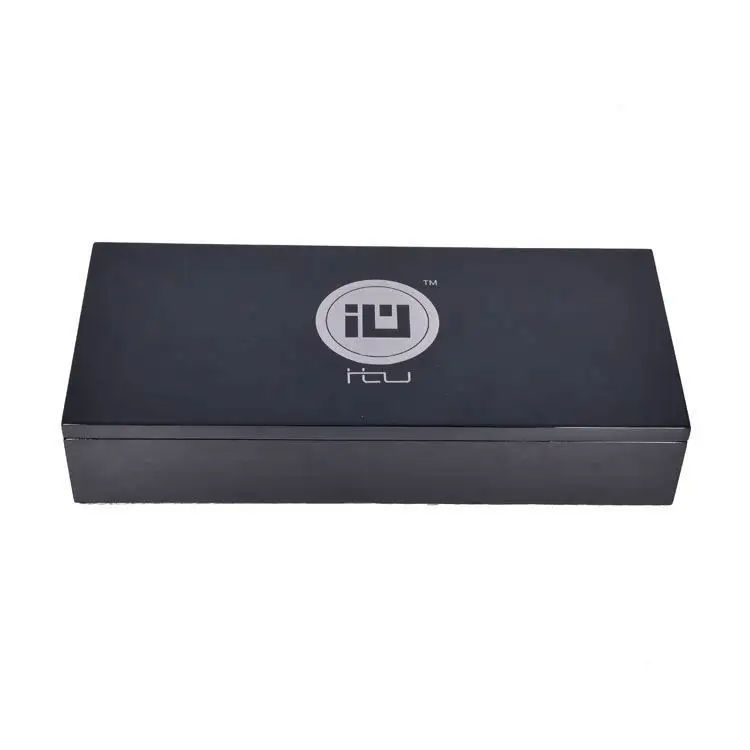 Деревянная коробка, Заводская индивидуальная Подарочная коробка с логотипом на заказ, рояль, черная лаковая отделка, деревянная Обручальная Подарочная коробка для ключей
