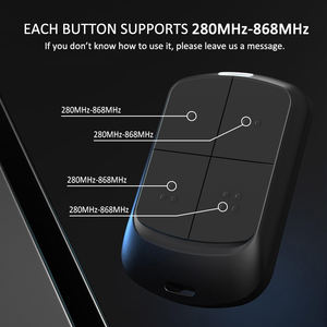 รีโมตคอนโทรลประตูโรงรถหลายความถี่ 280MHz ถึง 868MHz เครื่องส่งสัญญาณคำสั่งเปิดประตู โคลน พวงกุญแจประตู 433MHz - Product Image 6