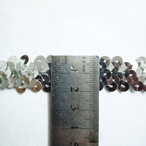 2cm 40Y ucuz kostüm dikiş dantel şerit dokuma altın siyah mor giyim sıkı kırpma 2-row payetli elastik şerit süs - Product Image 5