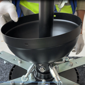 120インチ屋外用ダウンロッドマウント<span class=keywords><strong>DC</strong></span>シーリングファン、リモコン付き、6枚の幅広ブレードで大きなパティオに最適、ブラック - Product Image 4