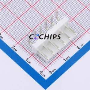 VH-6AWT Wire-to-Board Pin Header Bent Lead Through Hole,P=3.96mm Connector 1x6P 3.96mm Right Angle Insert 6P - Product Image 1