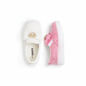 OZKIZ Korean Comfort Heart Slip-on Shoes for Girls 2-7 Years Breathable Korean <b>Kids</b> Wholesale Baby Shoes Bling for Spring/Fall - Product Image 2